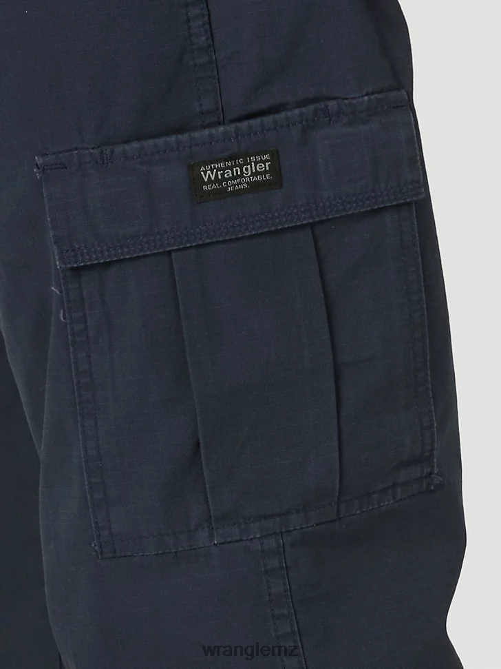 Wrangler Five Star Premium Relaxed Fit Flex Cargo Pant Navy (70AB0NV) Men Clothing DRL6LH224