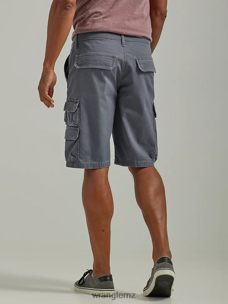 Wrangler Five Star Premium Stacked Cargo Short Pewter (112336362) Men Clothing DRL6LH530
