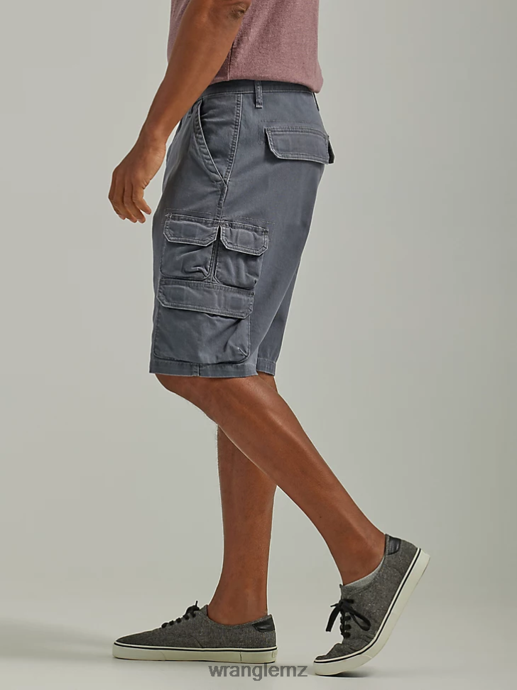 Wrangler Five Star Premium Stacked Cargo Short Pewter (112336362) Men Clothing DRL6LH530