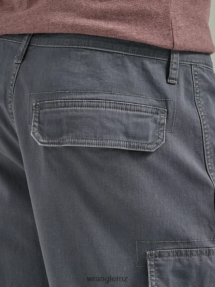 Wrangler Five Star Premium Stacked Cargo Short Pewter (112336362) Men Clothing DRL6LH530