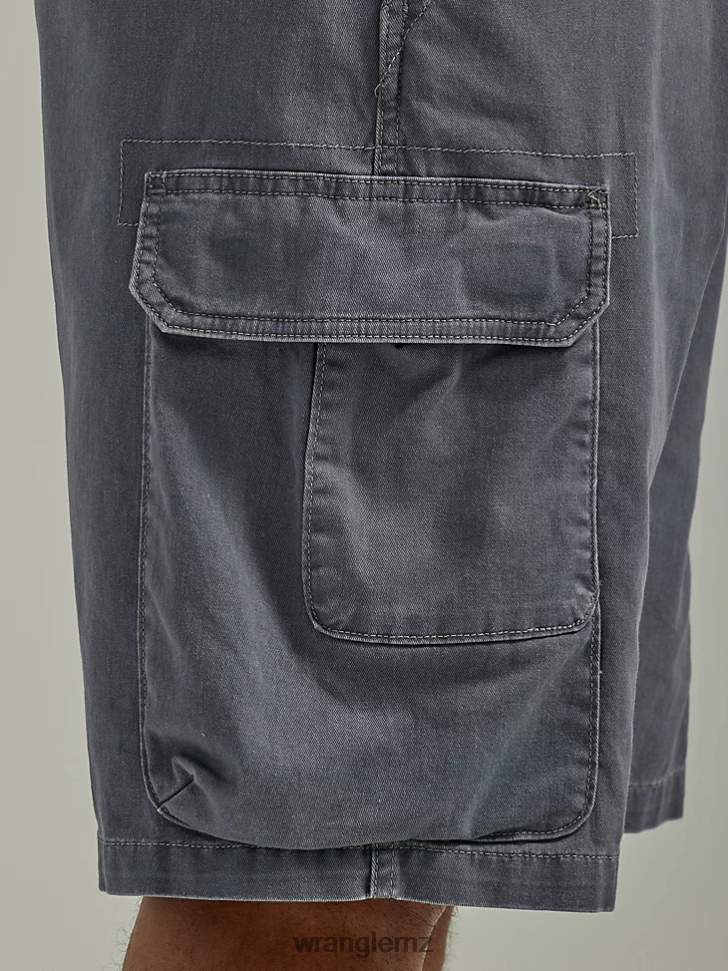 Wrangler Five Star Premium Stacked Cargo Short Pewter (112336362) Men Clothing DRL6LH530