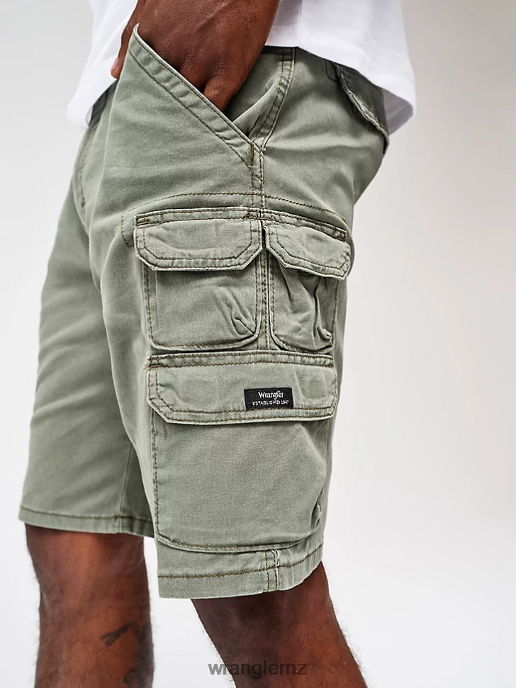 Wrangler Five Star Premium Stacked Cargo Short Spruce (112336367) Men Clothing DRL6LH535