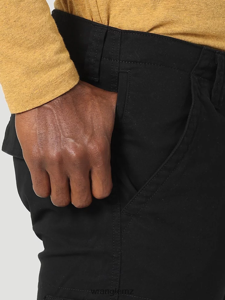 Wrangler Flex Tapered Cargo Pant Black (112326301) Men Clothing DRL6LH229