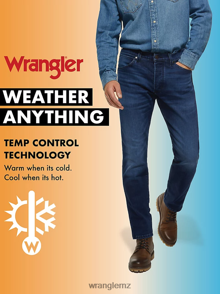 Wrangler Flex Weather Anything Slim Straight Fit Jean Bronco (MGW88BO) Men Clothing DRL6LH178