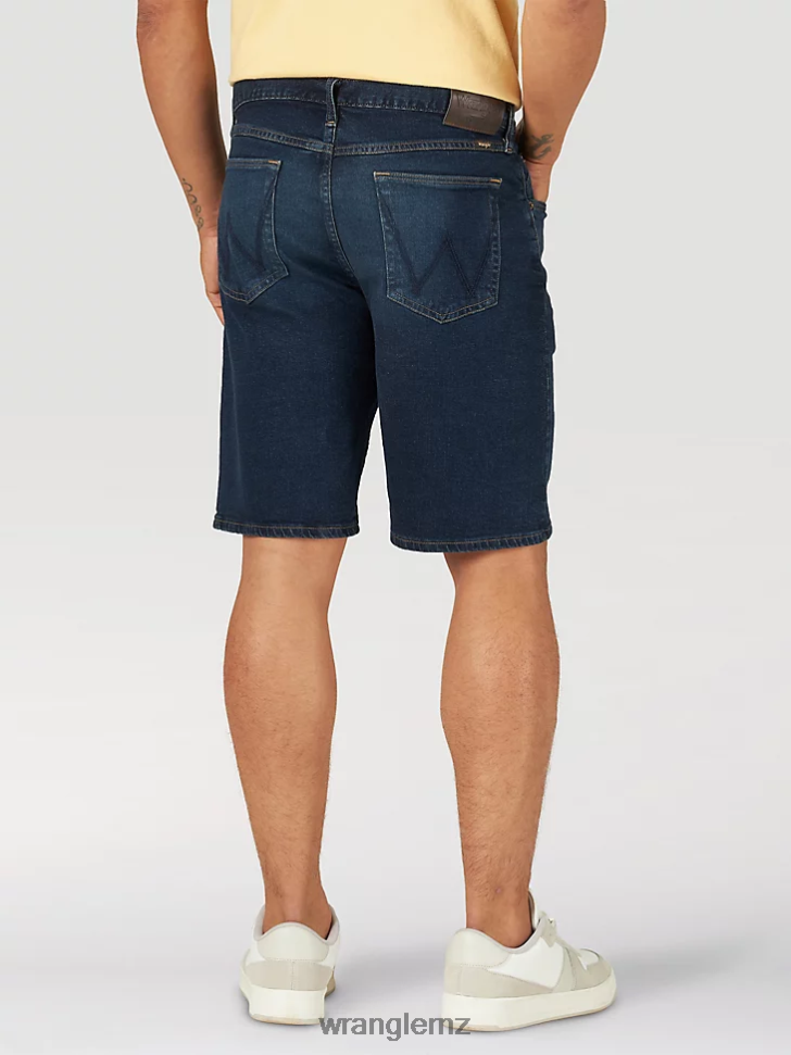 Wrangler Free To Stretch Denim Short Dark Denim (112317149) Men Clothing DRL6LH579
