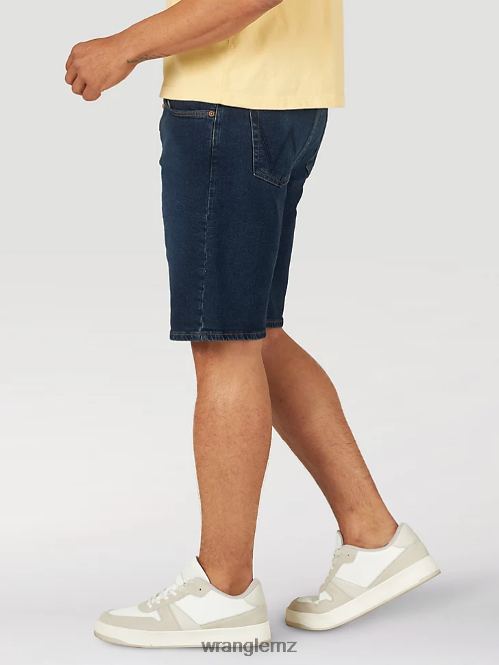 Wrangler Free To Stretch Denim Short Dark Denim (112317149) Men Clothing DRL6LH579