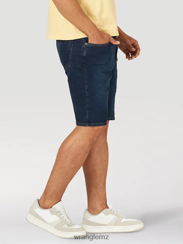 Wrangler Free To Stretch Denim Short Dark Denim (112317149) Men Clothing DRL6LH579