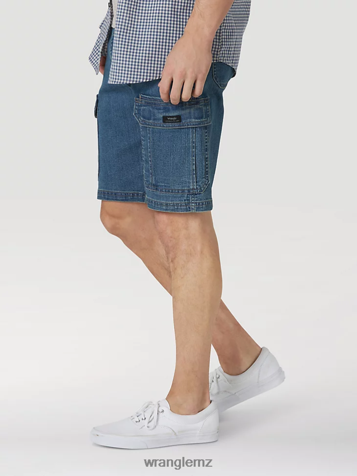 Wrangler Free To Stretch Drawstring Cargo Short Acorn (112336241) Men Clothing DRL6LH551