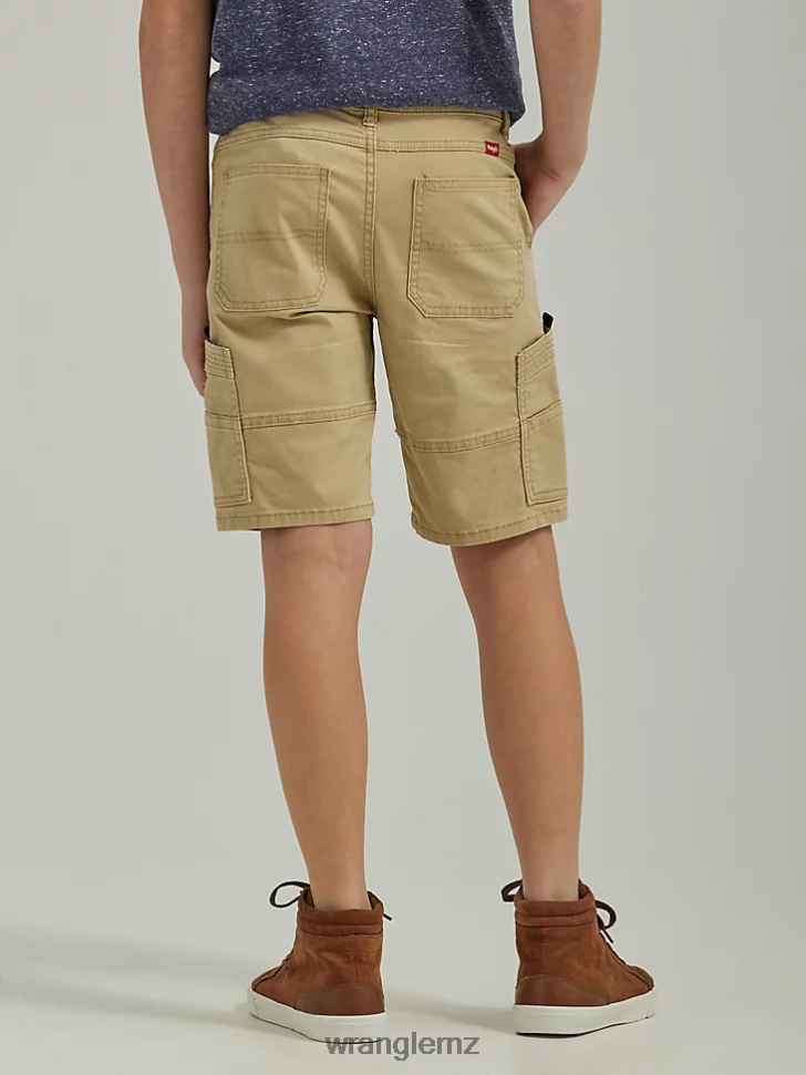 Wrangler Gamer Cargo Short (Husky) Caramel (112334591) Boys Clothing DRL6LH988
