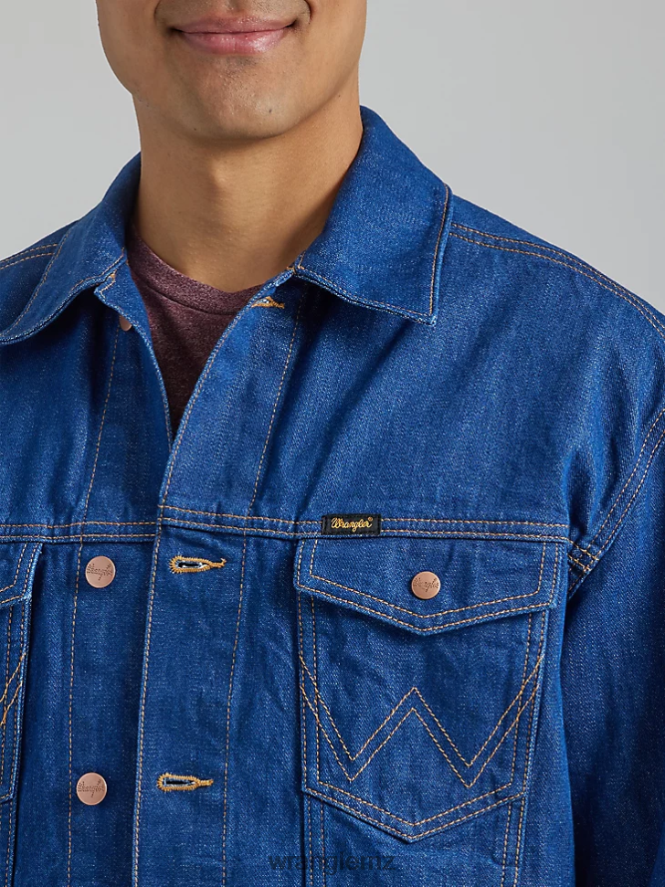 Wrangler Heritage Anti-Fit Jacket Blue (112335451) Men Clothing DRL6LH616
