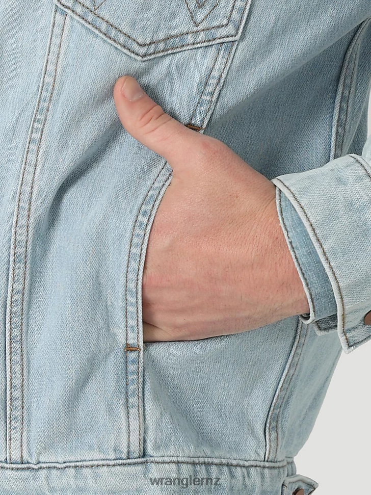 Wrangler Heritage Anti-Fit Jacket Icy Blue (112321108) Men Clothing DRL6LH618