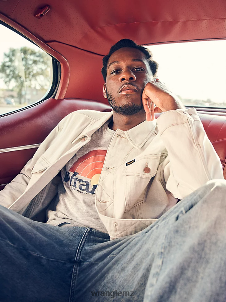 Wrangler Heritage Anti-Fit Jacket Mineral (112316507) Men Clothing DRL6LH619