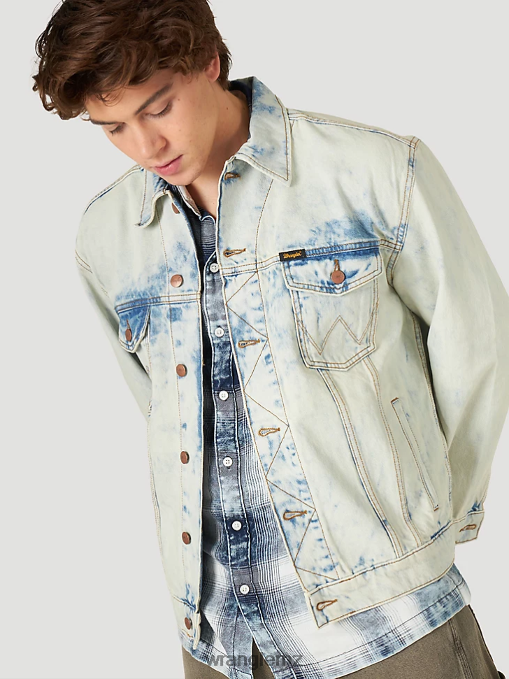 Wrangler Heritage Anti-Fit Jacket Salt Water (112317432) Men Clothing DRL6LH620