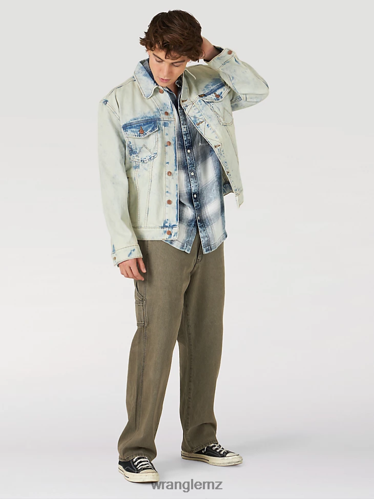 Wrangler Heritage Anti-Fit Jacket Salt Water (112317432) Men Clothing DRL6LH620