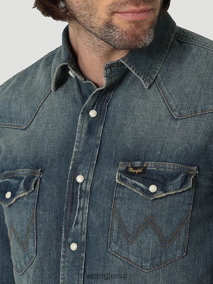 Wrangler Heritage Workshirt Clay Washed (112319084) Men Clothing DRL6LH476