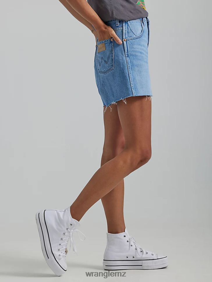 Wrangler High Rise A-line Cut-Off Short Lost Control (112334600) Women Clothing DRL6LH843