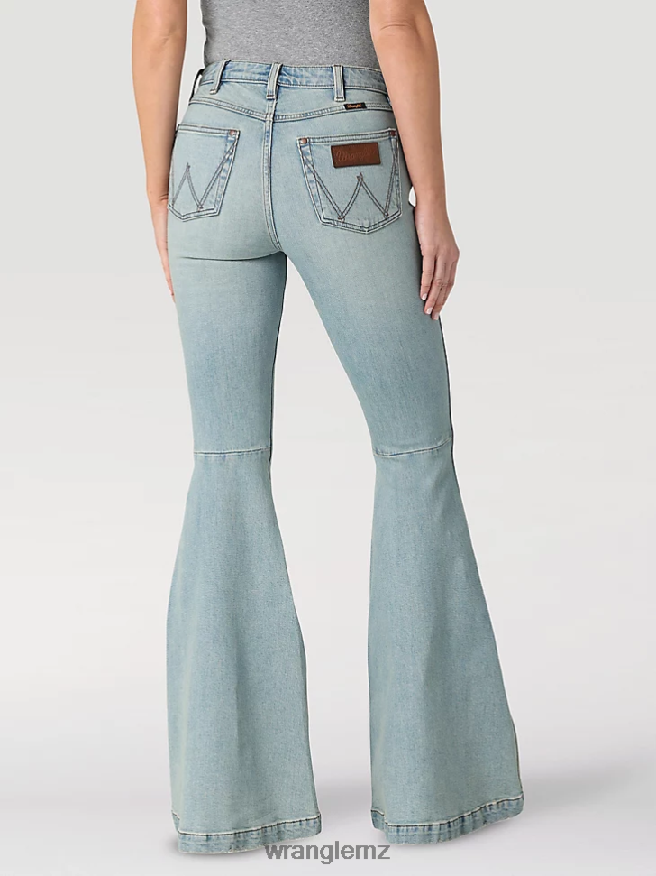 Wrangler High Rise Bold Boot Jean Medium Dark (112324285) Women Clothing DRL6LH730