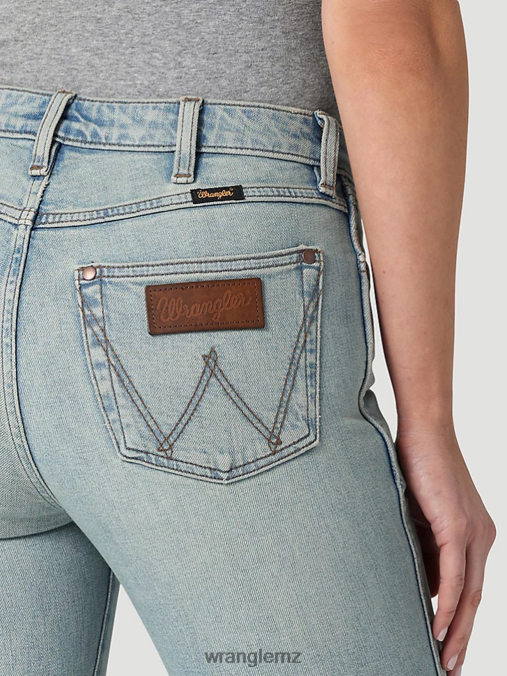 Wrangler High Rise Bold Boot Jean Medium Dark (112324285) Women Clothing DRL6LH730
