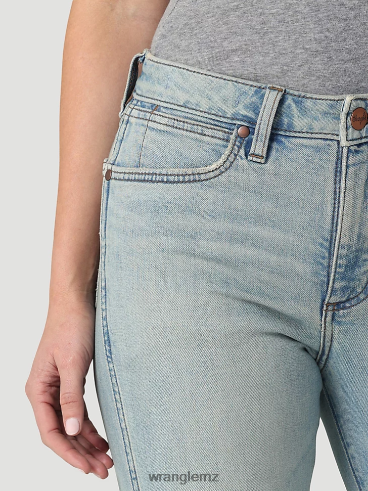 Wrangler High Rise Bold Boot Jean Medium Dark (112324285) Women Clothing DRL6LH730