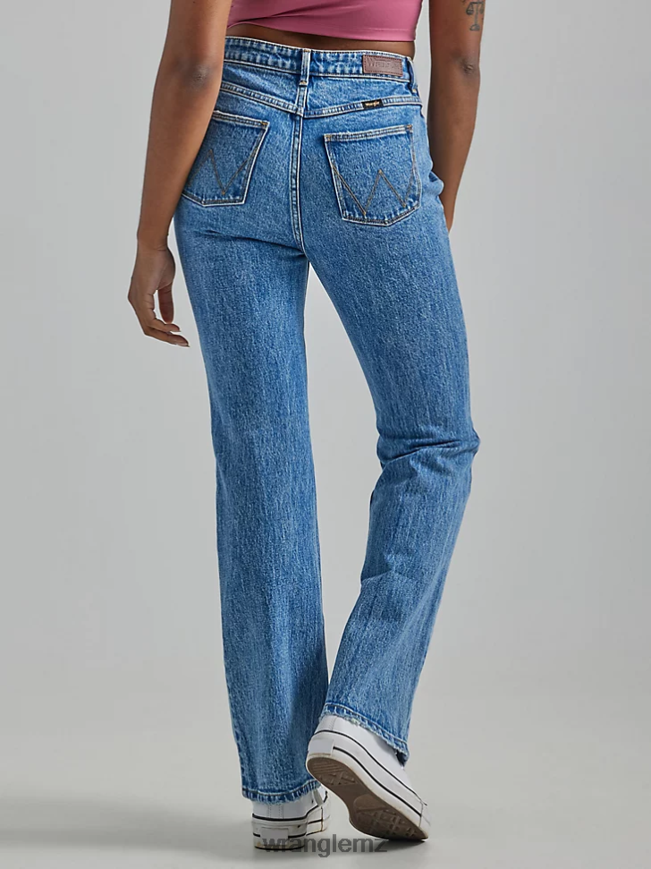 Wrangler High Rise Bold Boot Jean Topaz (112333827) Women Clothing DRL6LH735