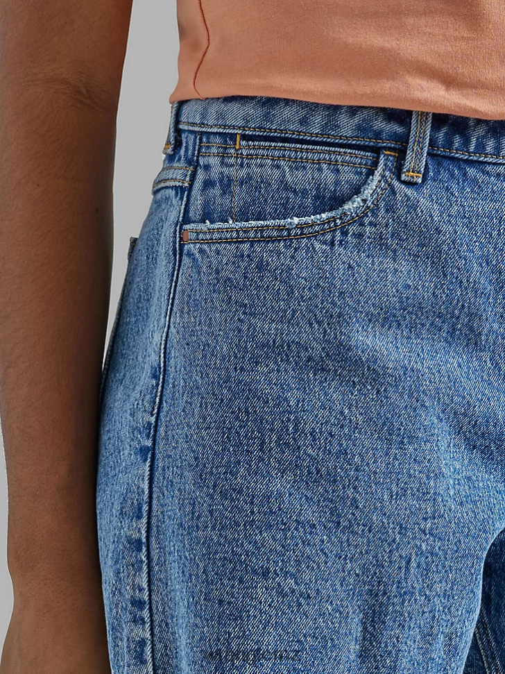 Wrangler High Rise Mid Thigh Short Topaz (112333477) Women Clothing DRL6LH827