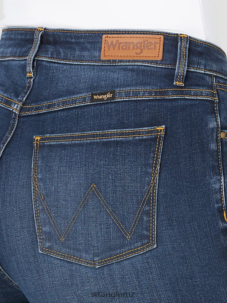 Wrangler High Rise True Straight Leg Jean Stockton (MT1STST) Women Clothing DRL6LH774