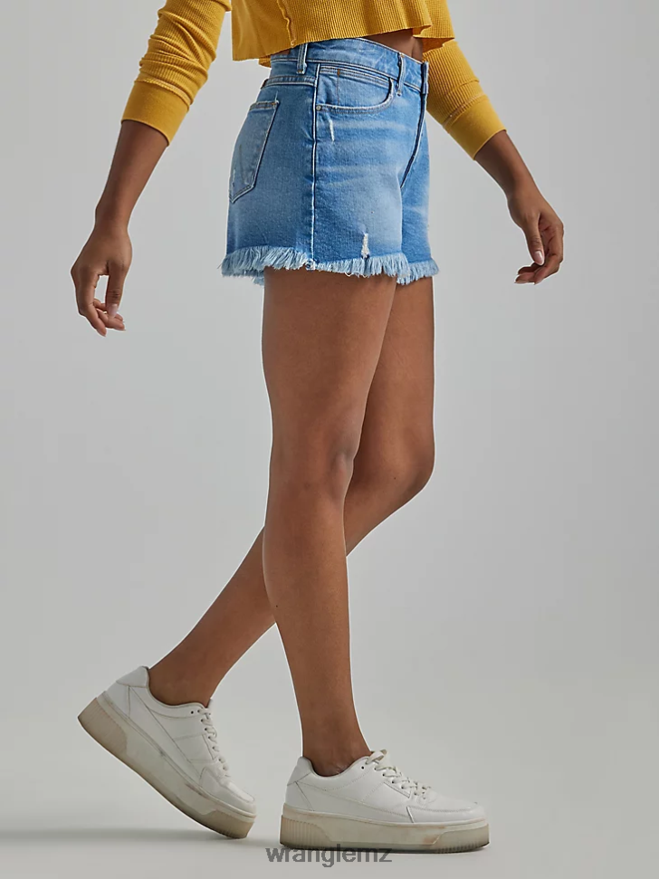 Wrangler High Rise Vintage Cut-Off Short Light Wash (112327626) Women Clothing DRL6LH841