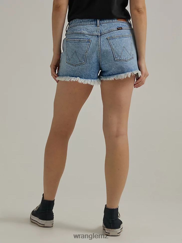 Wrangler High Rise Vintage Cut-Off Short Medium Wash (112333495) Women Clothing DRL6LH838