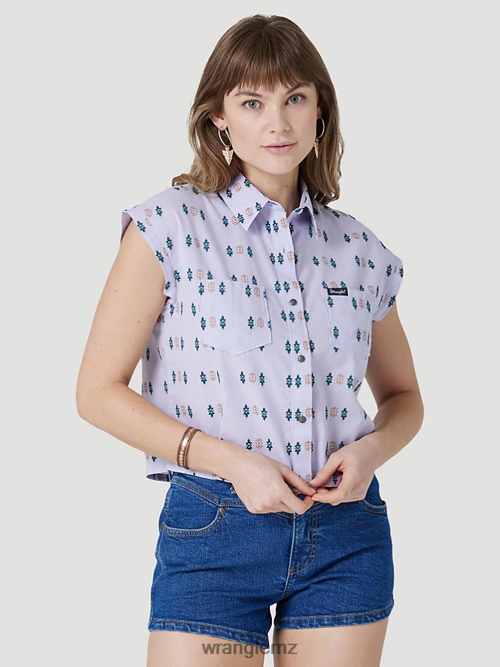 Wrangler Long Sleeve One Point Front and Back Yokes Solid Top Black (LW1002X) Women Clothing DRL6LH888