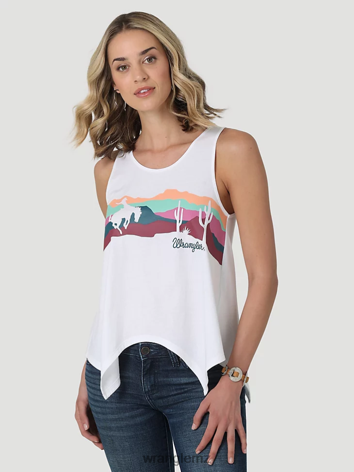 Wrangler One Shoulder Cami White (112334738) Women Clothing DRL6LH873