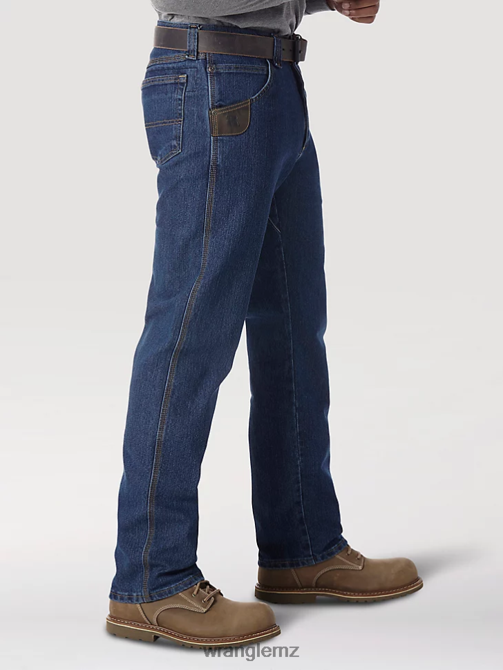 Wrangler RIGGS Workwear Advanced Comfort Five Pocket Jean Mid Stone (3WAC5MS) Men Clothing DRL6LH669