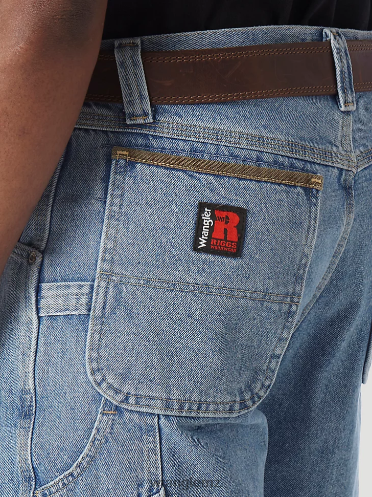 Wrangler RIGGS Workwear Carpenter Short Vintage Indigo (3W320VI) Men Clothing DRL6LH543