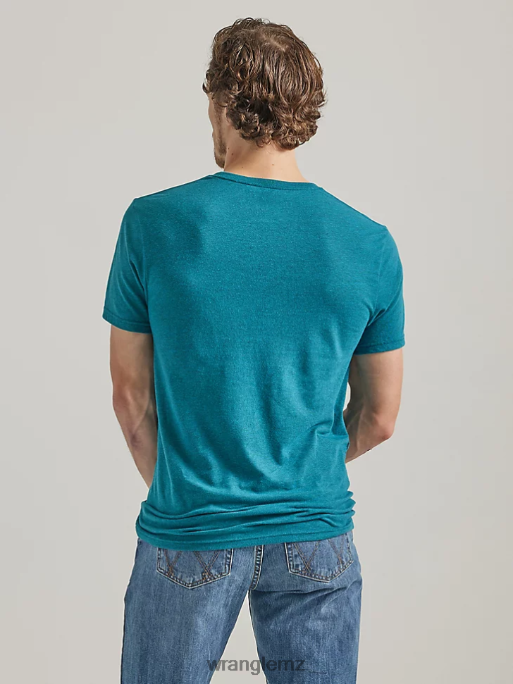 Wrangler RIGGS Workwear Short Sleeve Henley Ash Heather (3W760AH) Men Clothing DRL6LH271