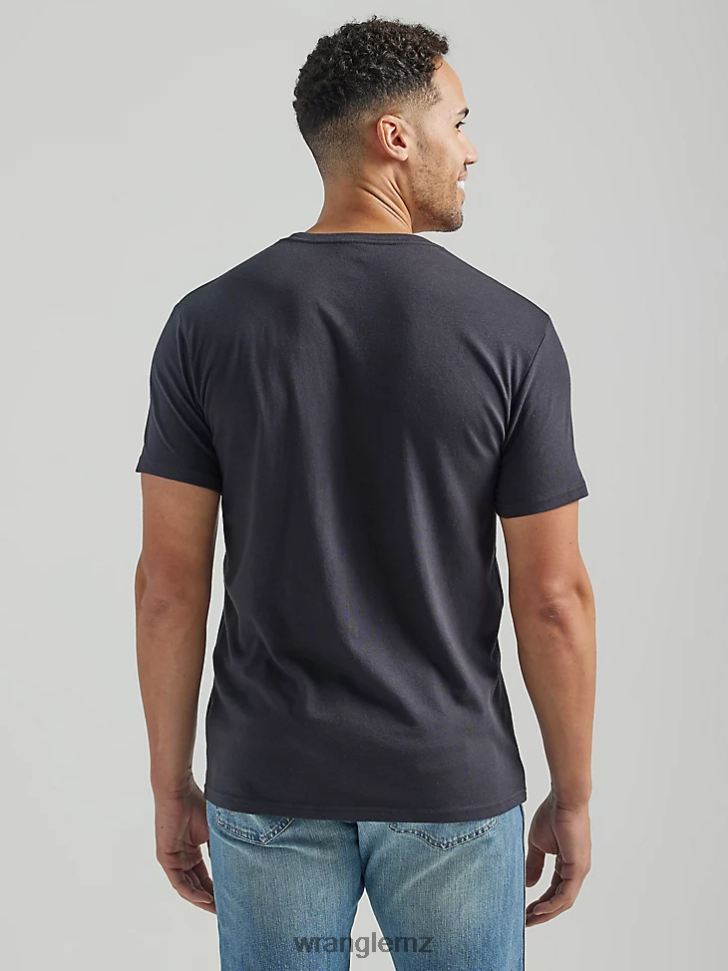 Wrangler RIGGS Workwear Short Sleeve Henley Ash Heather (3W760AH) Men Clothing DRL6LH271