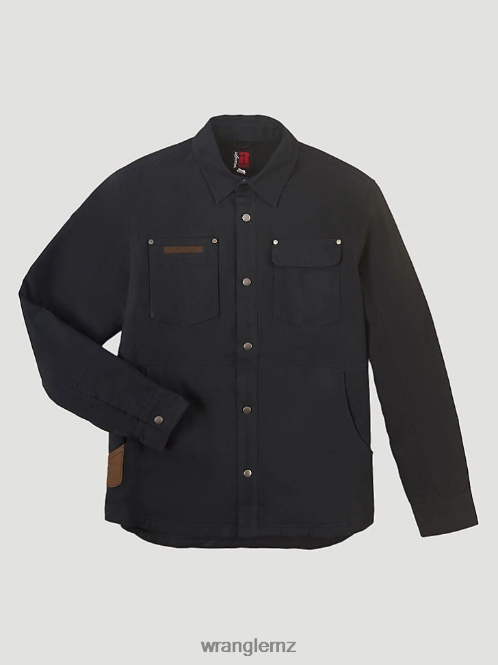 Wrangler RIGGS Workwear Tough Layers Fleece Lined Work Shirt Jacket Dark Navy (3W195NV) Men Clothing DRL6LH472