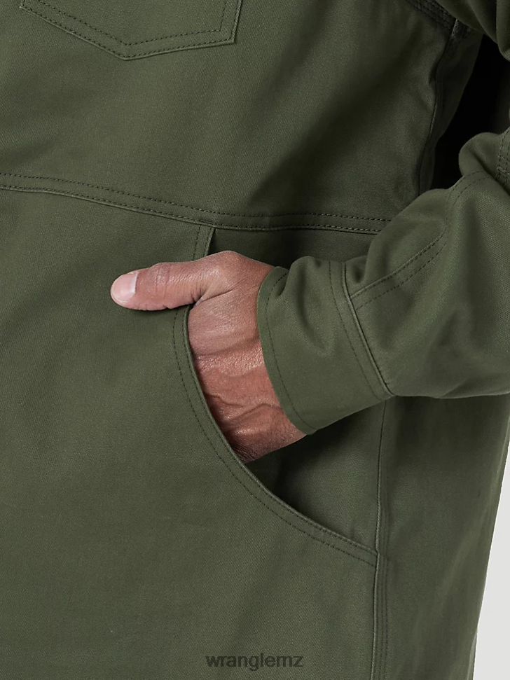 Wrangler RIGGS Workwear Tough Layers Fleece Lined Work Shirt Jacket Loden (3W195LD) Men Clothing DRL6LH473