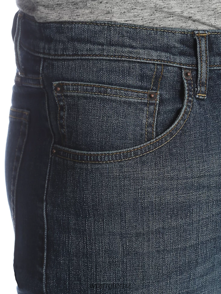 Wrangler Relaxed Fit Flex Jean Marine (MGW15MA) Men Clothing DRL6LH172