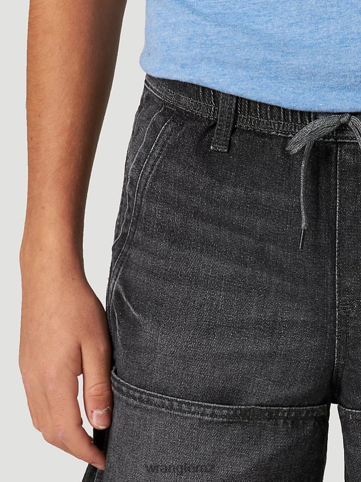 Wrangler Relaxed Fit Skater Short Black (112317194) Boys Clothing DRL6LH1019