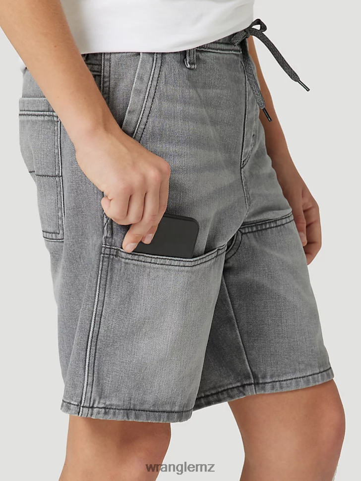 Wrangler Relaxed Fit Skater Short Grey (112317195) Boys Clothing DRL6LH1020