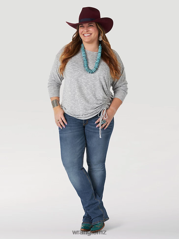 Wrangler Retro Mae Jean (Plus) KM Wash (09PWZKM) Women Clothing DRL6LH802