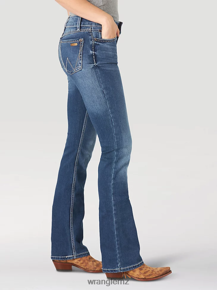 Wrangler Retro Mae Jean JD Wash (09MWZJD) Women Clothing DRL6LH742