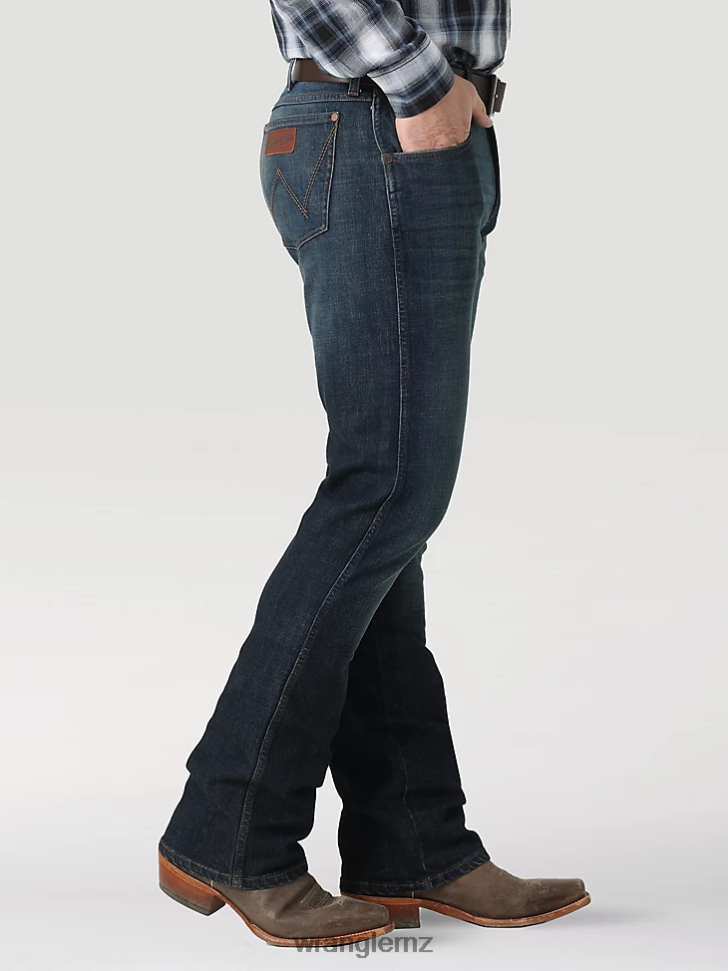 Wrangler Retro Slim Fit Bootcut Jean Timber (112323402) Men Clothing DRL6LH10