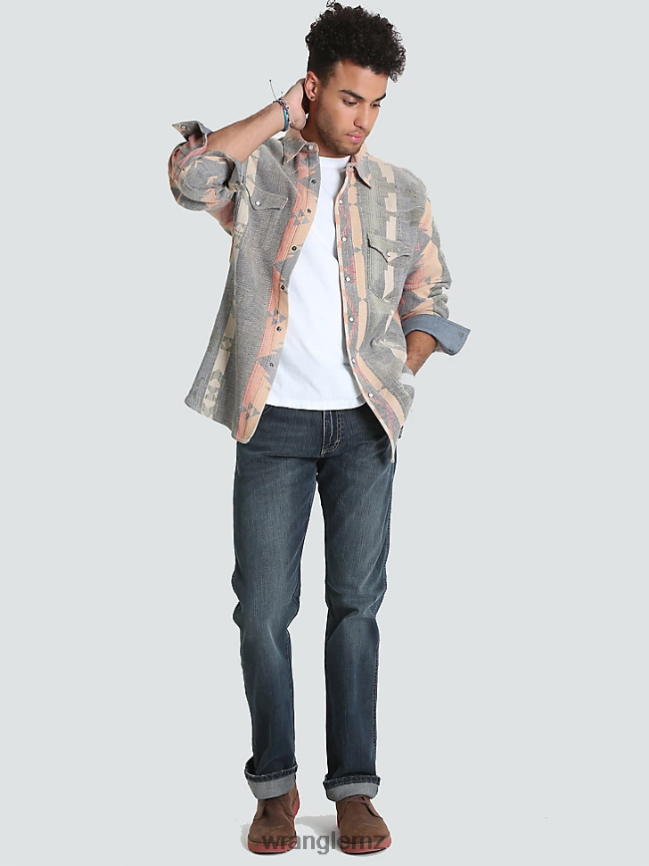 Wrangler Retro Slim Fit Straight Leg Jean Jerome (88MWZJM) Men Clothing DRL6LH32