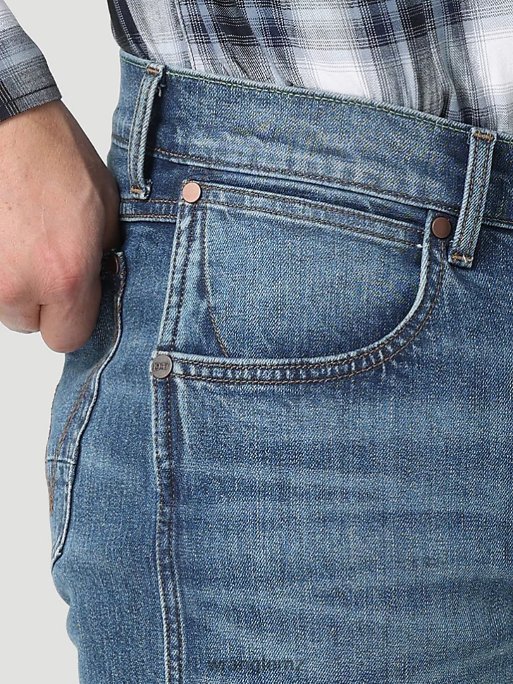 Wrangler Retro Slim Fit Straight Leg Jean Sawdust (112322491) Men Clothing DRL6LH37