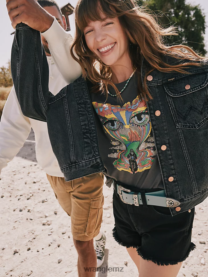 Wrangler Reworked Short Shadow Black (WBS05BK) Women Clothing DRL6LH824