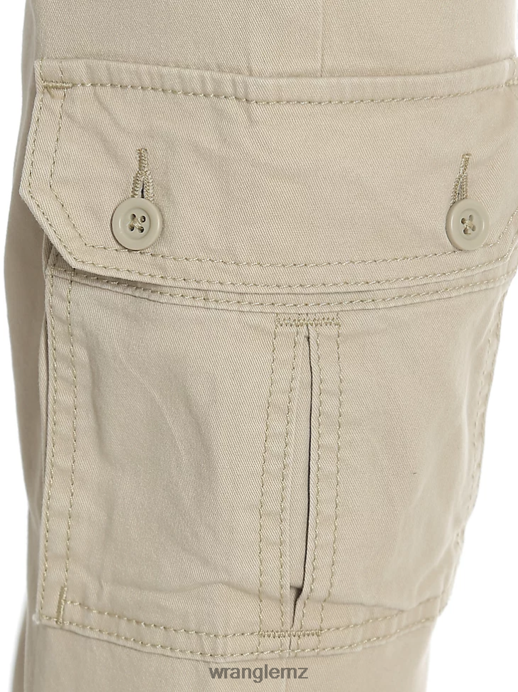 Wrangler Slim Straight Stretch Cargo Pant Buff (9RKBWBF) Boys Clothing DRL6LH957