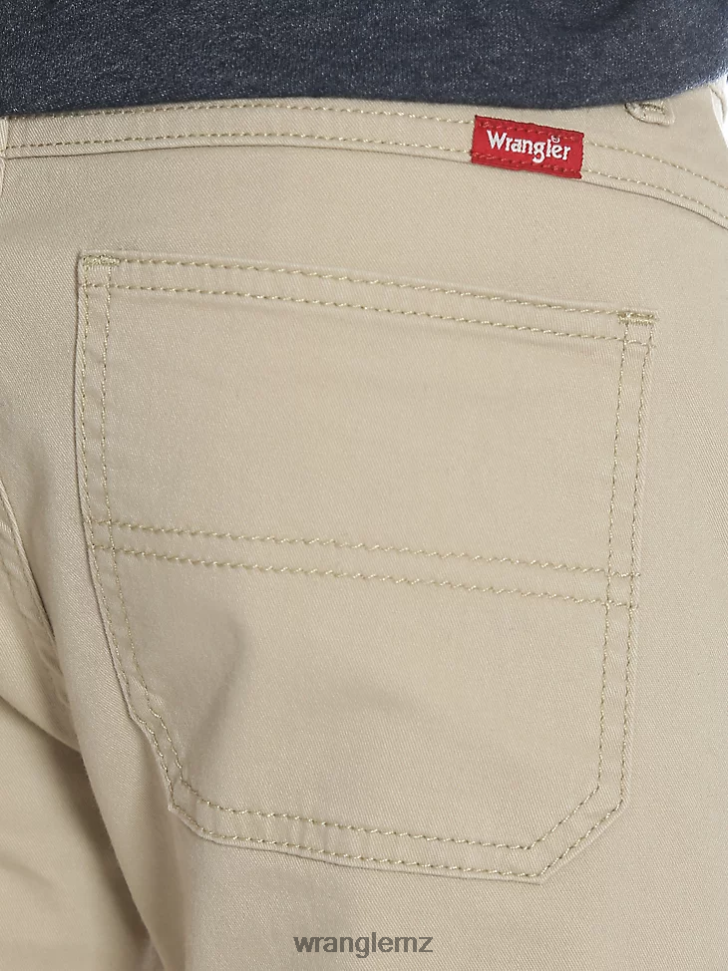 Wrangler Slim Straight Stretch Cargo Pant Buff (9RKBWBF) Boys Clothing DRL6LH957