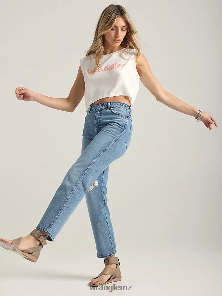 Wrangler Wild West 603 Destructed Jean Lost Control (112334567) Women Clothing DRL6LH778