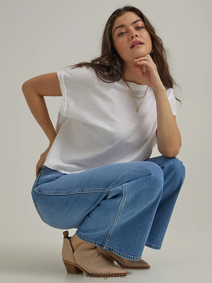 Wrangler Worldwide 661 High Rise Wide Leg Jean No Intentions (112334598) Women Clothing DRL6LH773