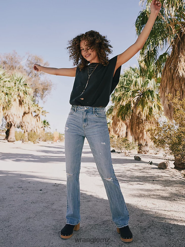 Wrangler Worldwide 661 High Rise Wide Leg Jean Preloved (112334587) Women Clothing DRL6LH771